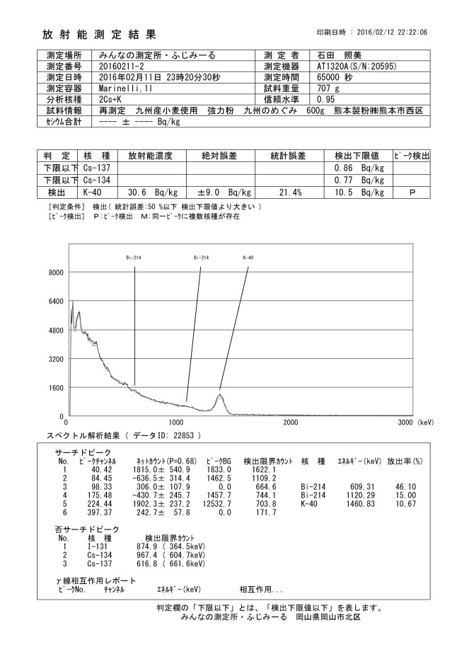 22853  再測定　九州産小麦使用　強力粉　九州のめぐみ　600g　熊本製粉㈱熊本市西区document